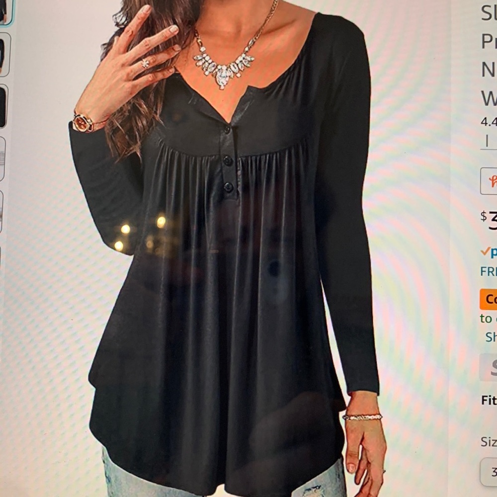 Plus Size Tunic Top Long Sleeve NWT